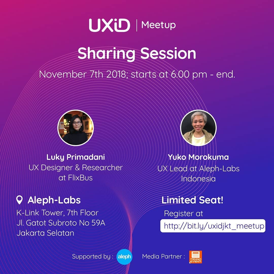 UXID Jakarta Meetup – November 2018
